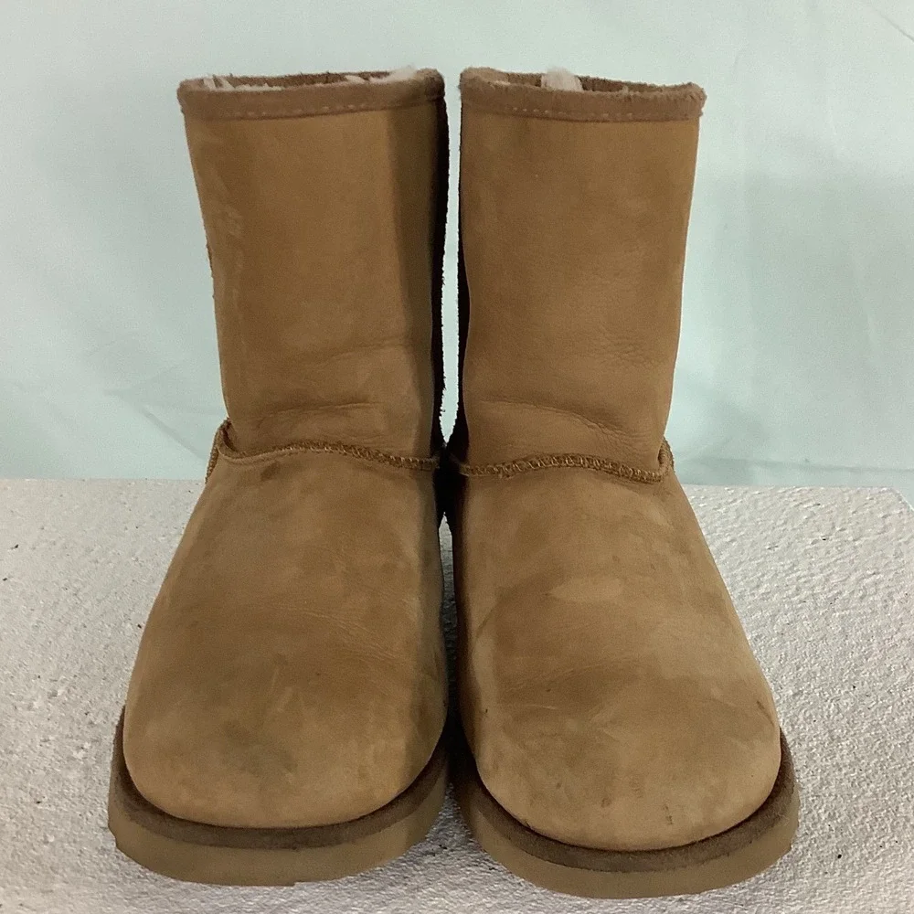 UGG Classic Short II Boots Chestnut Suede Shearling 1019646 Womens 6